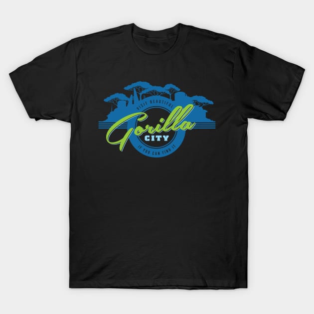 Gorilla City T-Shirt by MindsparkCreative